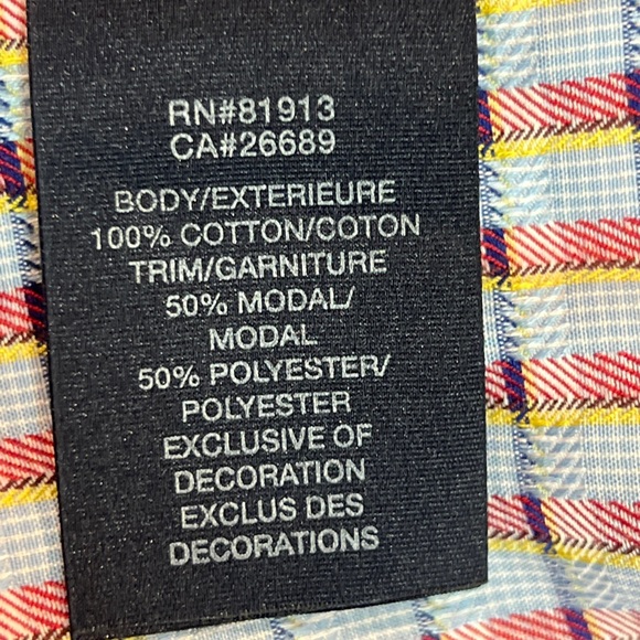 Robert Graham Mens Shirt Button Up Long Sleeve Multi Plaid Cotton Size XL. - Picture 9 of 10